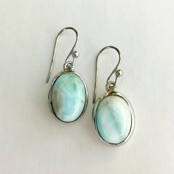 Nwt larimar earrings in Sterling Silver - Picture 6 of 6